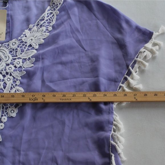 NEW CPOKRTWSO Lavender Swimsuit Cover Up Women Size Small / Medium - Picture 4 of 6